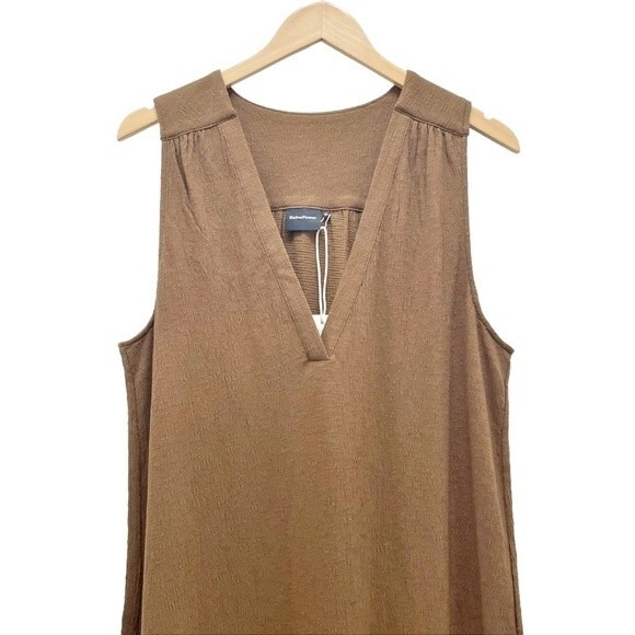 NWT Richer Poorer Vacation Dress Morning Roast Tan Cloudweave Cotton Size XL NEW - Picture 6 of 14